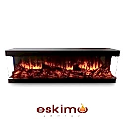 Flameline Coza RZN 170 3 Tarafı Camlı Elektrikli Şömine