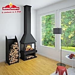 Bronpi Huesca U Tipi Metal Şömine