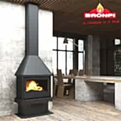 Bronpi Lisboa Metal Şömine